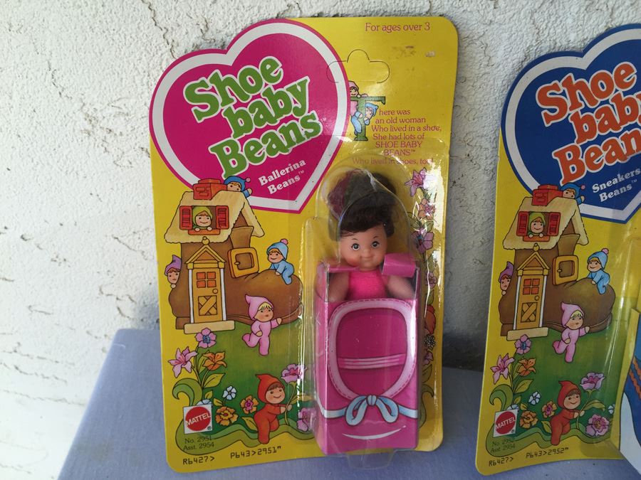 (4) Collection Of Shoe Baby Beans Mattel New On Card 1978 [Photo 4]