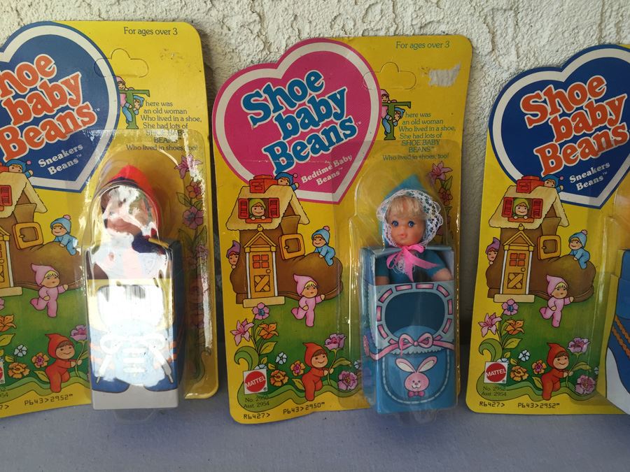 (4) Collection Of Shoe Baby Beans Mattel New On Card 1978 [Photo 8]
