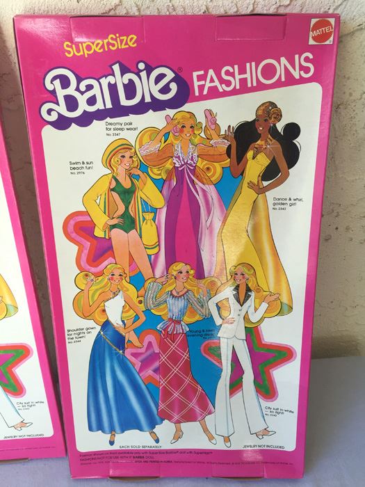 Super Size 18 Inch Barbie Fashions White City Suit Mattel New In Box  [Photo 9]