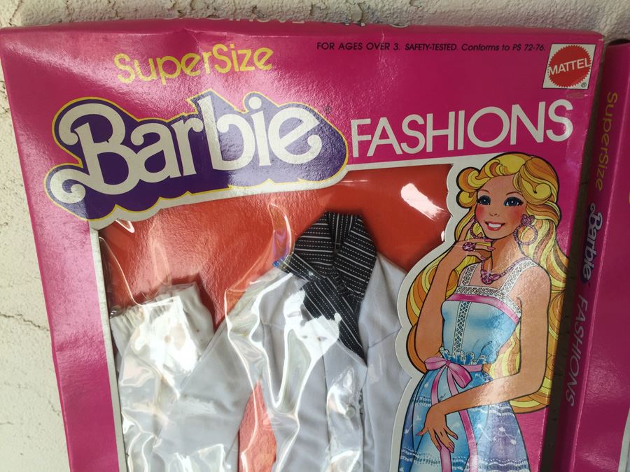 Super Size 18 Inch Barbie Fashions White City Suit Mattel New In Box