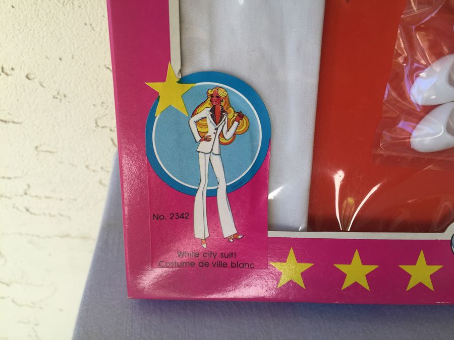 Super Size 18 Inch Barbie Fashions White City Suit Mattel New In Box  [Photo 3]