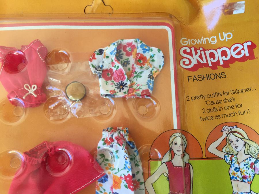 Growing Up Skipper Fashions Doll Clothes Mattel New On Card 1975 [Photo 6]