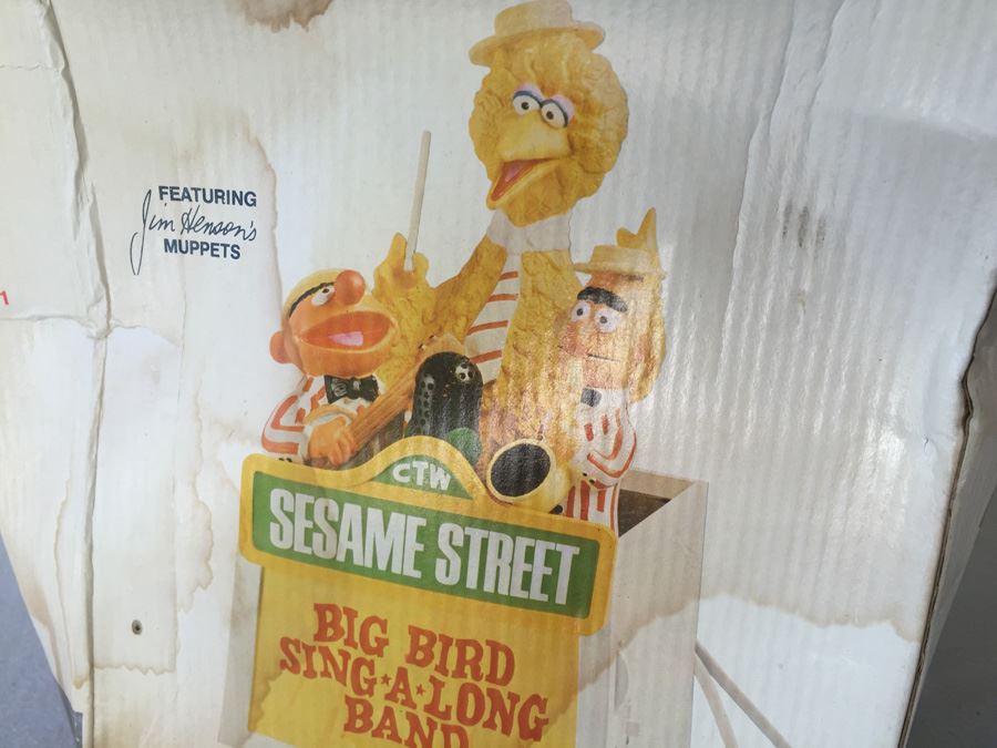 Sesame Street Big Bird Sing-A-Long Radio Jim Henson Muppets With Box [Photo 5]
