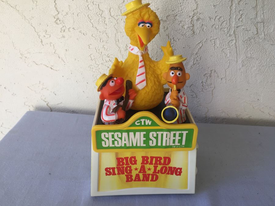 Sesame Street Big Bird Sing-A-Long Radio Jim Henson Muppets With Box [Photo 2]