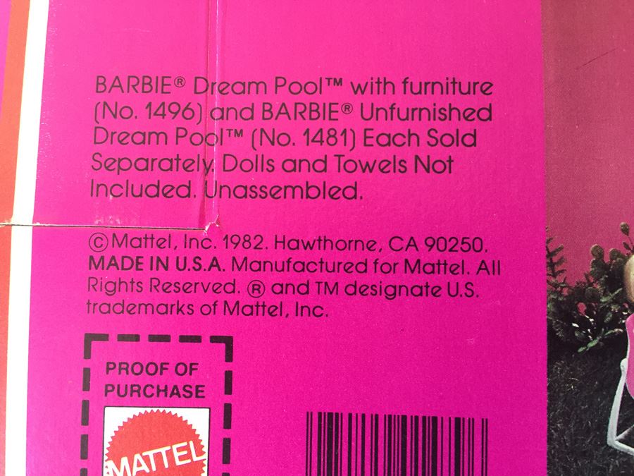 Barbie Dream Furniture Collection Patio Table And Chairs New In Box Mattel 1982 [Photo 5]