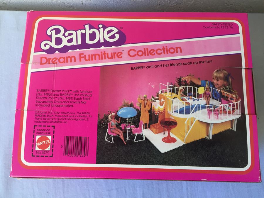 Barbie Dream Furniture Collection Patio Table And Chairs New In Box Mattel 1982 [Photo 4]