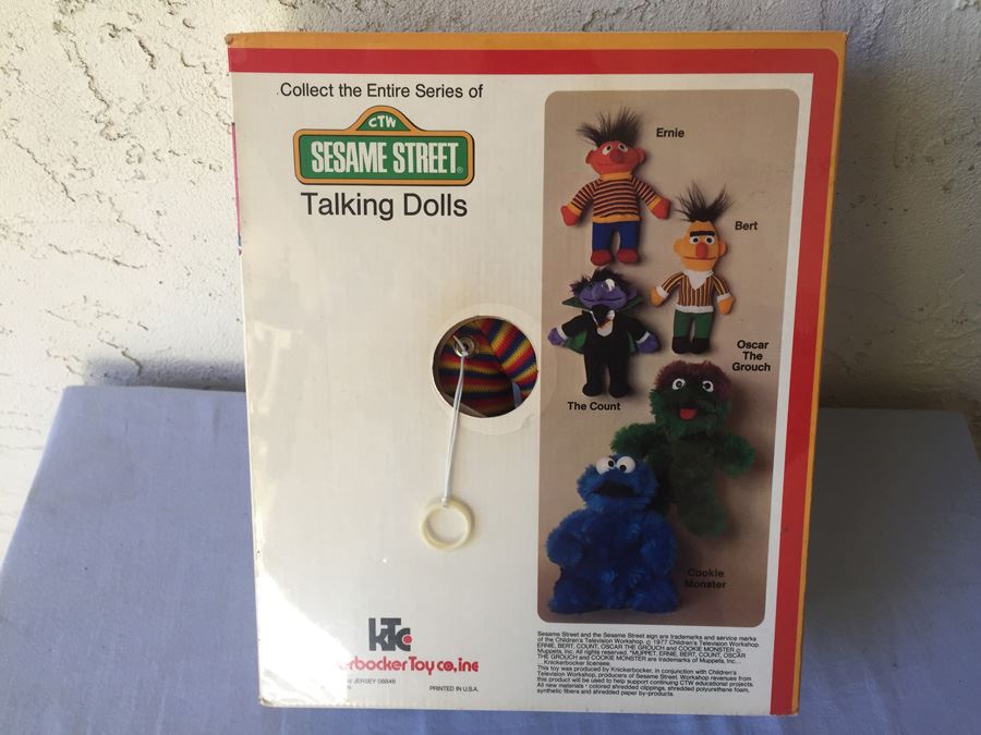 Sesame Street Talking Ernie Jim Henson Muppet Character Sealed New In Box Knickerbocker Toys 1977 [Photo 7]