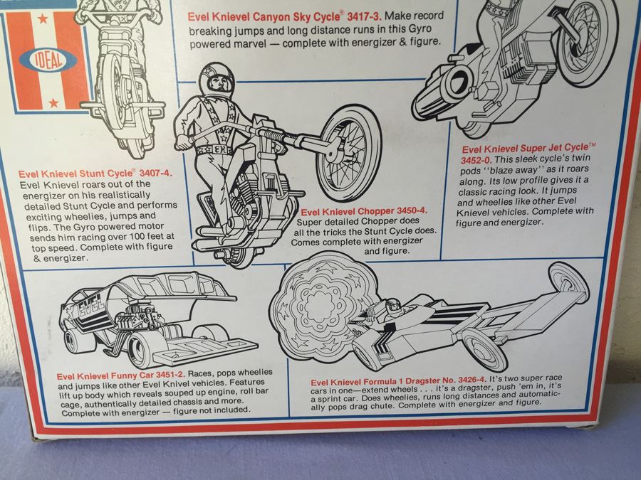 Evel Knievel Precision Miniatures Die-Cast Ideal New In Box 1976 6 Scale Models Motorcycle [Photo 17]