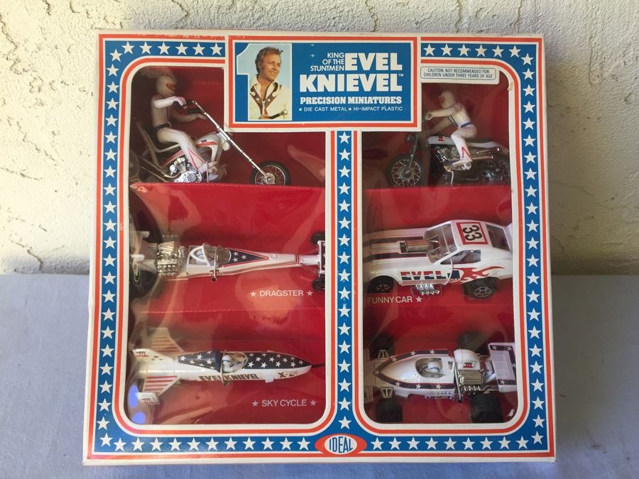 Evel Knievel Precision Miniatures Die-Cast Ideal New In Box 1976 6 Scale Models Motorcycle [Photo 1]