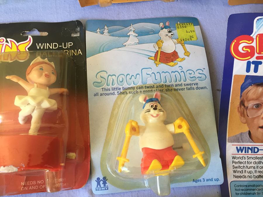 Lot Of Vintages Toys New On Card Galoob Wind Up Early Eighties [Photo 13]