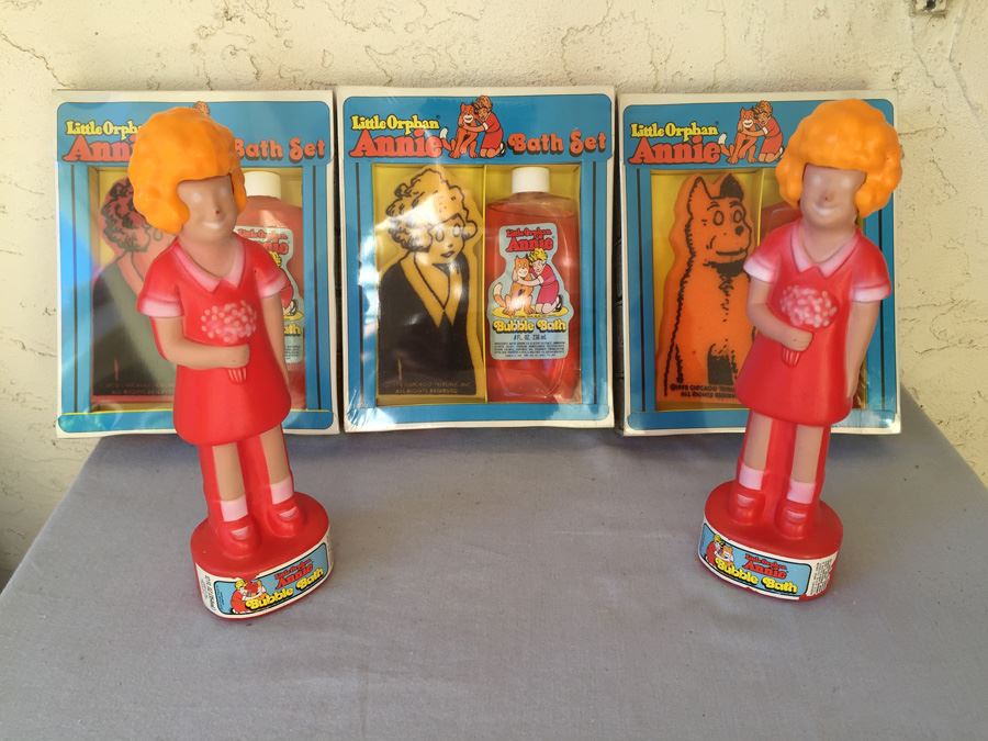 Lot Of Little Orphan Annie Bubble Bath Items 1978 [Photo 1]