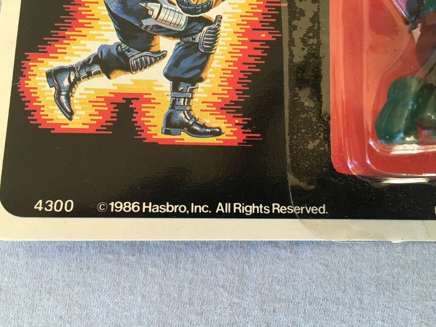 G. I. Joe Collectable Eraser Hasbro New On Card Vintage 1986 [Photo 4]