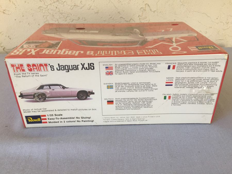 Revell Model Kit The Saint's Jaguar XJS From TV Series The Return Of The Saint Sealed New In Box 1979 [Photo 7]