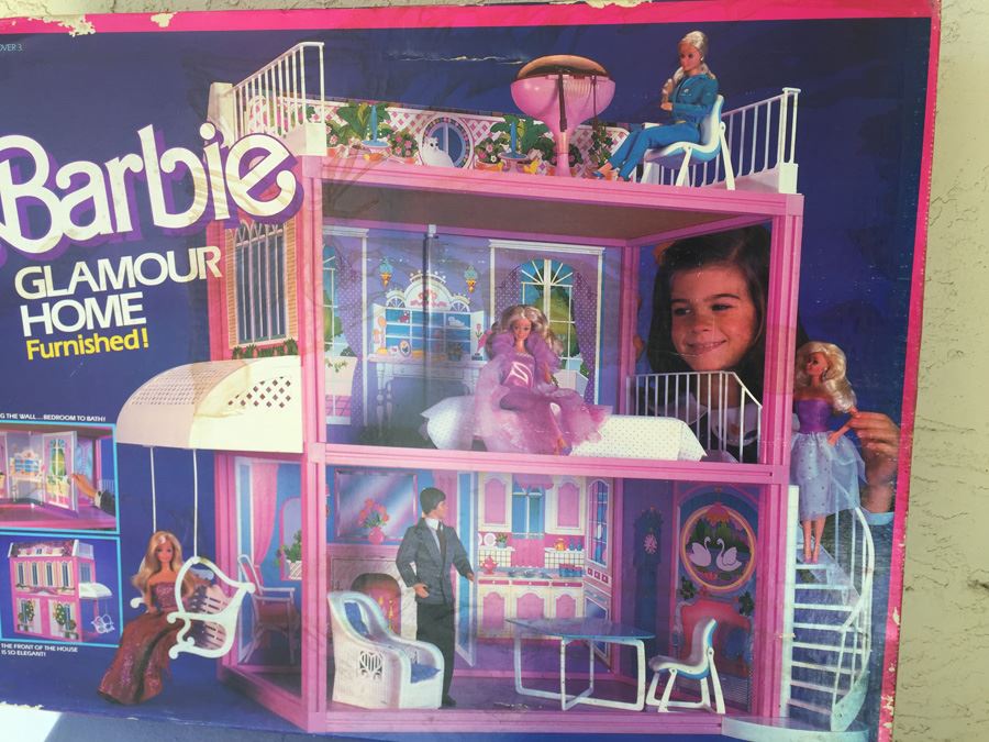 Barbie Glamour House Furnished Mattel New In Box 1984