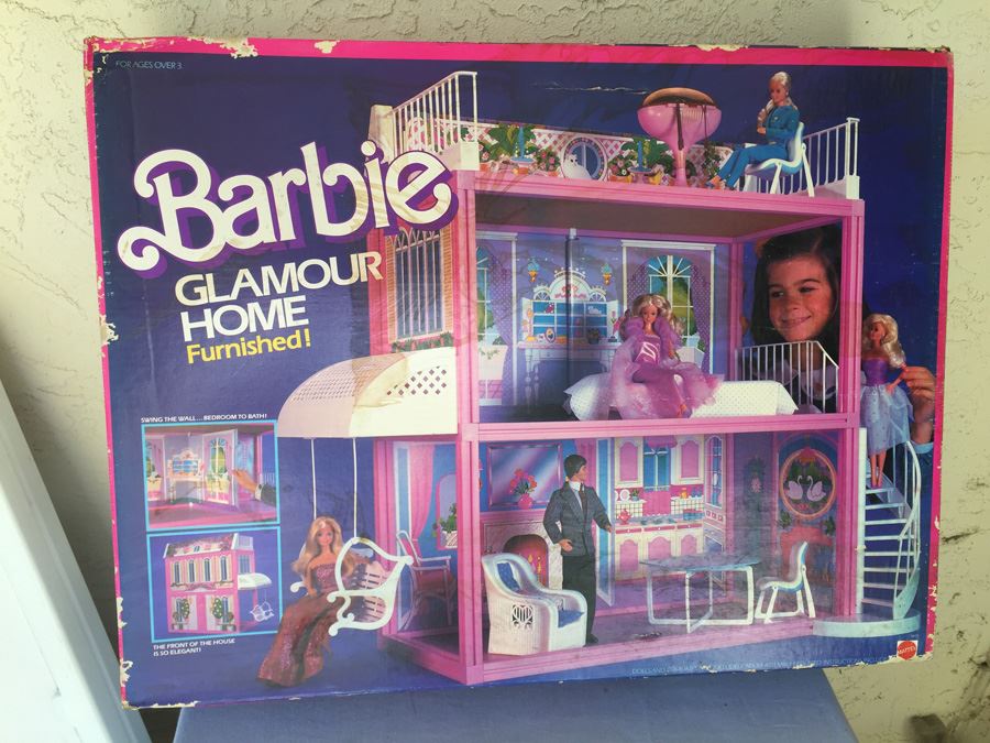 Barbie Glamour House Furnished Mattel New In Box 1984