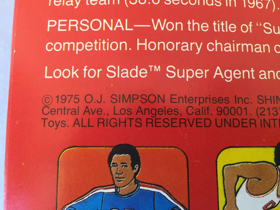 O. J. Simpson The Juice 9 1/2 Inch Action Figure Super Pro Set 26 Pieces New In Box Shindana Toys 1975 [Photo 15]