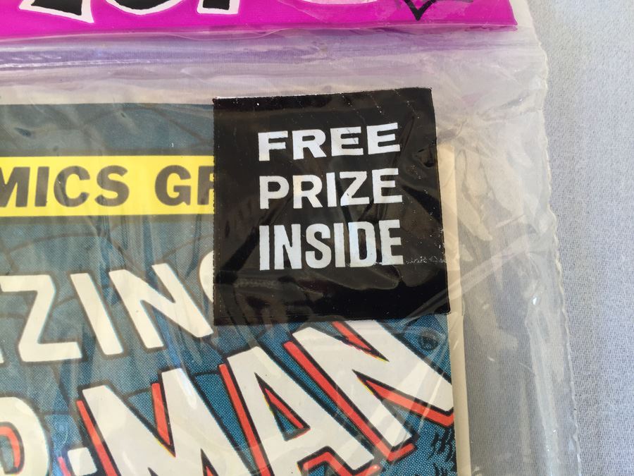 Sealed Marvel Comics 3 Comic Books The Amazing Spider-Man #173, Marvel Two-In-One #32 + MYSTERY COMIC BOOK + FREE PRIZE [Photo 3]