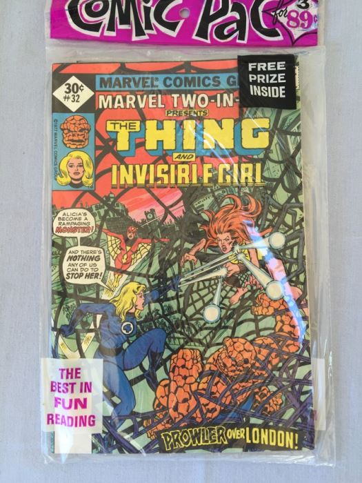 Sealed Marvel Comics 3 Comic Books The Amazing Spider-Man #173, Marvel Two-In-One #32 + MYSTERY COMIC BOOK + FREE PRIZE [Photo 2]
