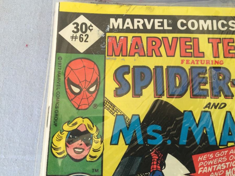 Sealed Marvel Comics 3 Comic Books Fantastic Four #186, Marvel Team Up #62 + MYSTERY COMIC BOOK + FREE PRIZE [Photo 9]