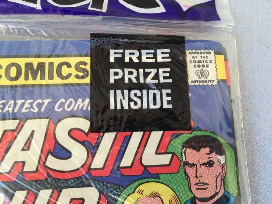 Sealed Marvel Comics 3 Comic Books Fantastic Four #186, Marvel Team Up #62 + MYSTERY COMIC BOOK + FREE PRIZE [Photo 3]