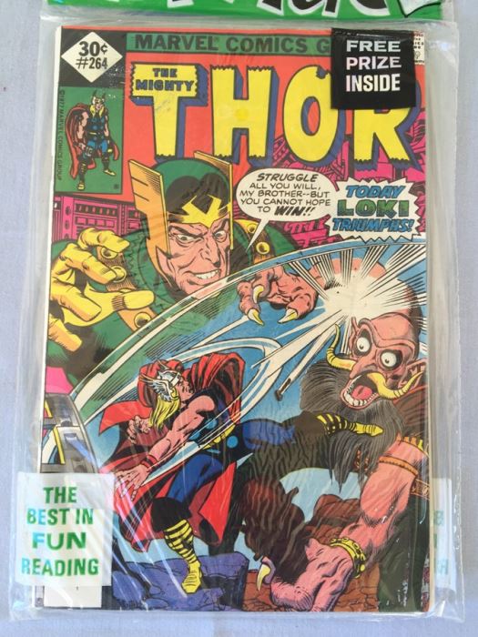 Sealed Marvel Comics 3 Comic Books The Mighty Thor #264, Captain America #214+ MYSTERY COMIC BOOK + FREE PRIZE [Photo 5]