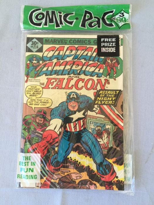 Sealed Marvel Comics 3 Comic Books The Mighty Thor #264, Captain America #214+ MYSTERY COMIC BOOK + FREE PRIZE [Photo 2]