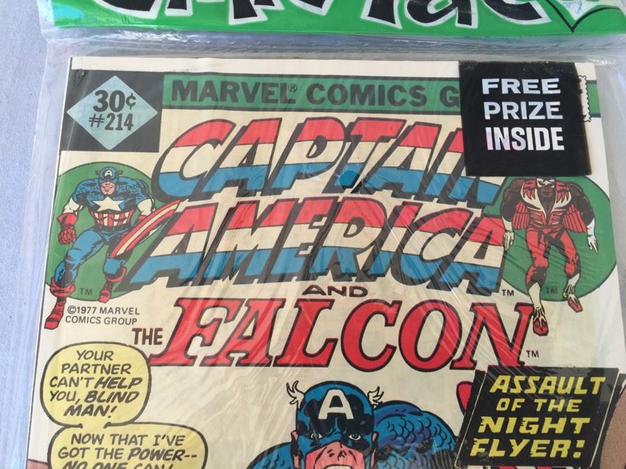 Sealed Marvel Comics 3 Comic Books The Mighty Thor #264, Captain America #214+ MYSTERY COMIC BOOK + FREE PRIZE [Photo 6]