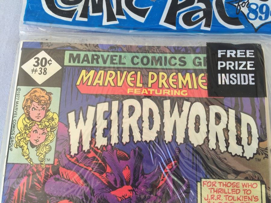 Sealed Marvel Comics 3 Comic Books The Invincible Iron Man #102, Marvel Premier Featuring Weird World #38 + MYSTERY COMIC BOOK + FREE PRIZE [Photo 6]