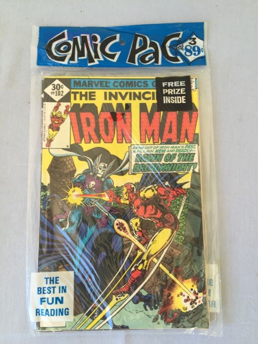 Sealed Marvel Comics 3 Comic Books The Invincible Iron Man #102, Marvel Premier Featuring Weird World #38 + MYSTERY COMIC BOOK + FREE PRIZE [Photo 1]