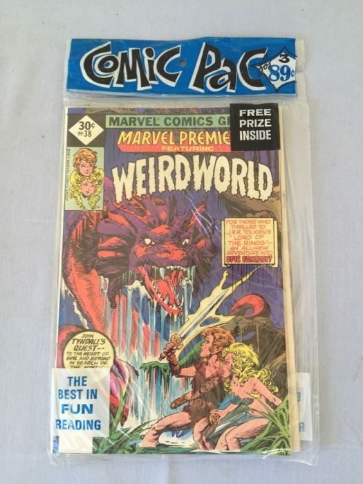 Sealed Marvel Comics 3 Comic Books The Invincible Iron Man #102, Marvel Premier Featuring Weird World #38 + MYSTERY COMIC BOOK + FREE PRIZE [Photo 2]