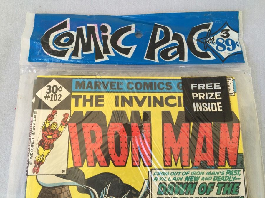 Sealed Marvel Comics 3 Comic Books The Invincible Iron Man #102, Marvel Premier Featuring Weird World #38 + MYSTERY COMIC BOOK + FREE PRIZE [Photo 4]