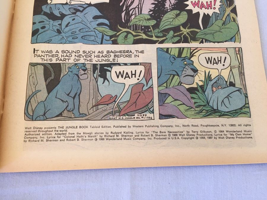 Walt Disney Presents The Jungle Book Whitman Giant Picture Story Book 1968 [Photo 7]