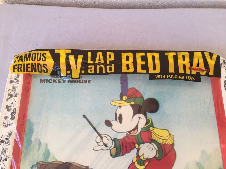 T.V. Lap And Bed Tray Folding Table Walt Disney's Mickey Mouse New [Photo 4]