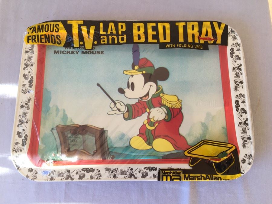 T.V. Lap And Bed Tray Folding Table Walt Disney's Mickey Mouse New