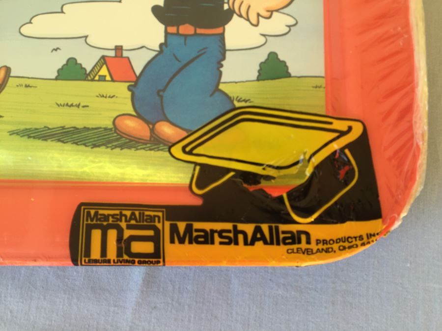 T.V. Lap And Bed Tray Folding Table Popeye New 1979 [Photo 2]