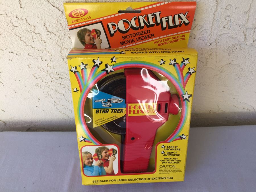 Pocket Flix Motorized Movie Viewer STAR TREK Ideal New In Box 1978