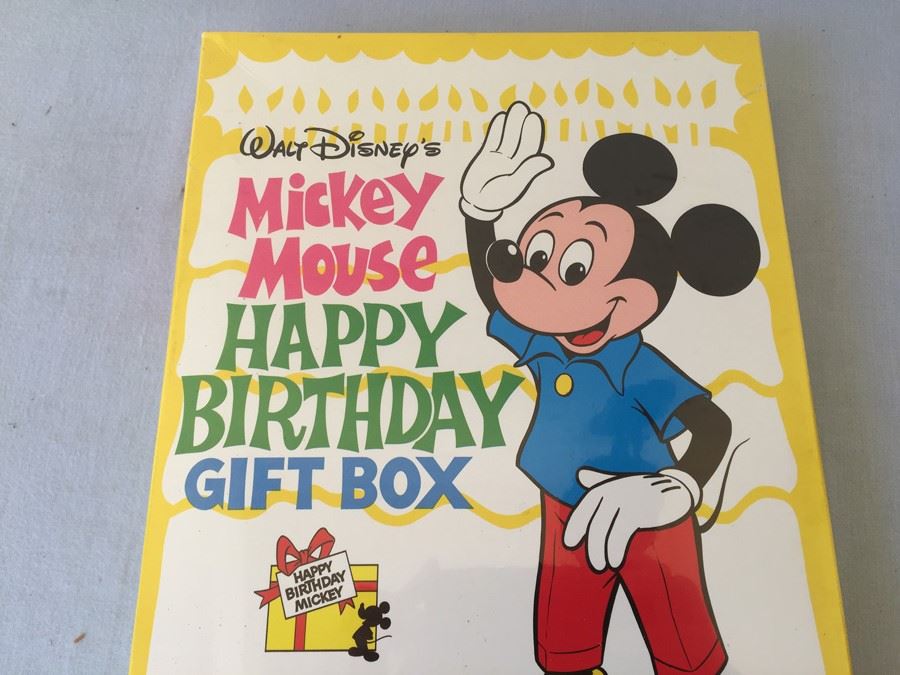 Walt Disney's Mickey Mouse Happy Birthday Gift Box New Sealed [Photo 4]