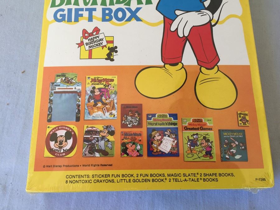 Walt Disney's Mickey Mouse Happy Birthday Gift Box New Sealed [Photo 2]