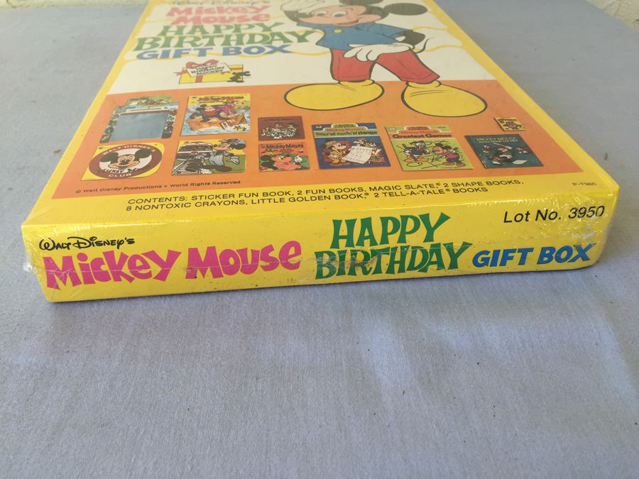 Walt Disney's Mickey Mouse Happy Birthday Gift Box New Sealed [Photo 5]