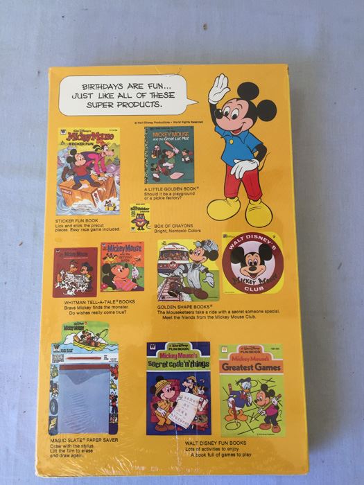 Walt Disney's Mickey Mouse Happy Birthday Gift Box New Sealed [Photo 3]