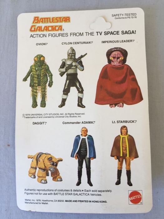 Battlestar Galatica Lt. Starbuck Mattel New On Card Vintage 1978 [Photo 3]