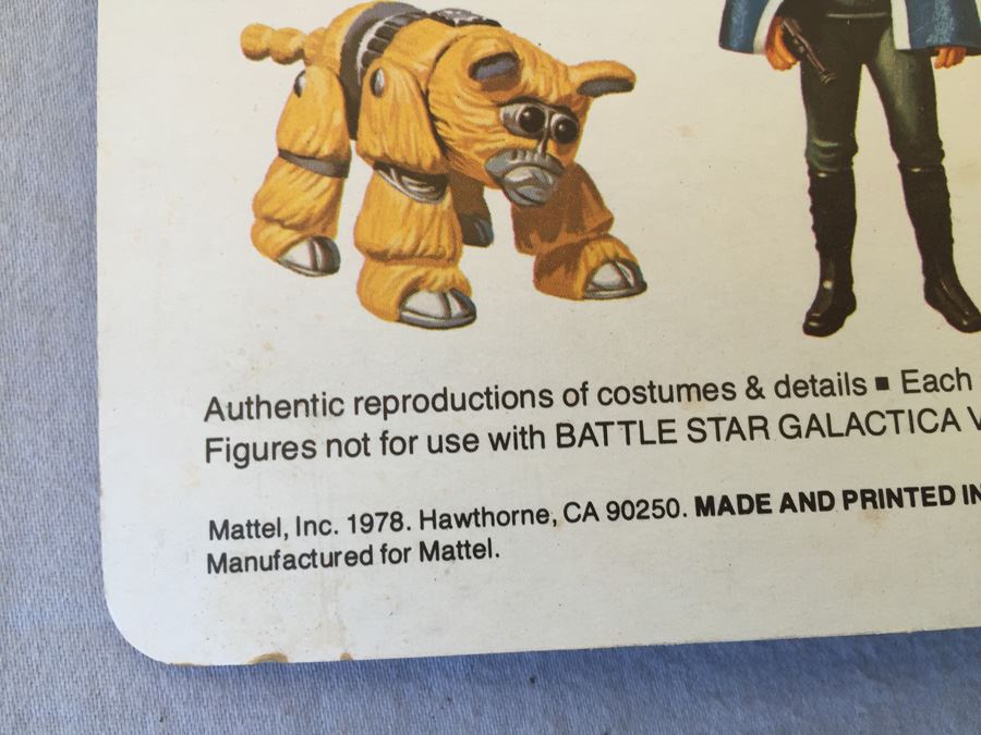 Battlestar Galatica Lt. Starbuck Mattel New On Card Vintage 1978 [Photo 6]