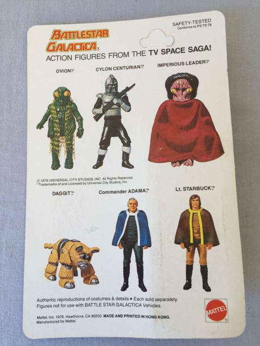 Battlestar Galatica Commander Adama Mattel New On Card Vintage 1978 [Photo 3]
