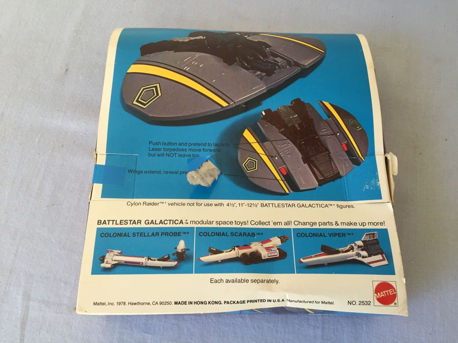 Battlestar Galatica Cylon Raider Mattel New In Box Vintage 1978 [Photo 3]