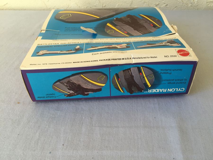 Battlestar Galatica Cylon Raider Mattel New In Box Vintage 1978 [Photo 7]