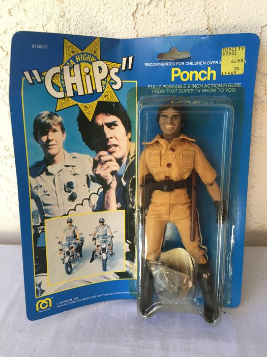 CHiPs 8 Inch Action Figure Ponch Mego 1978 From TV Show