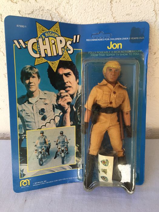 CHiPs 8 Inch Action Figure Jon Mego 1978 From TV Show [Photo 1]