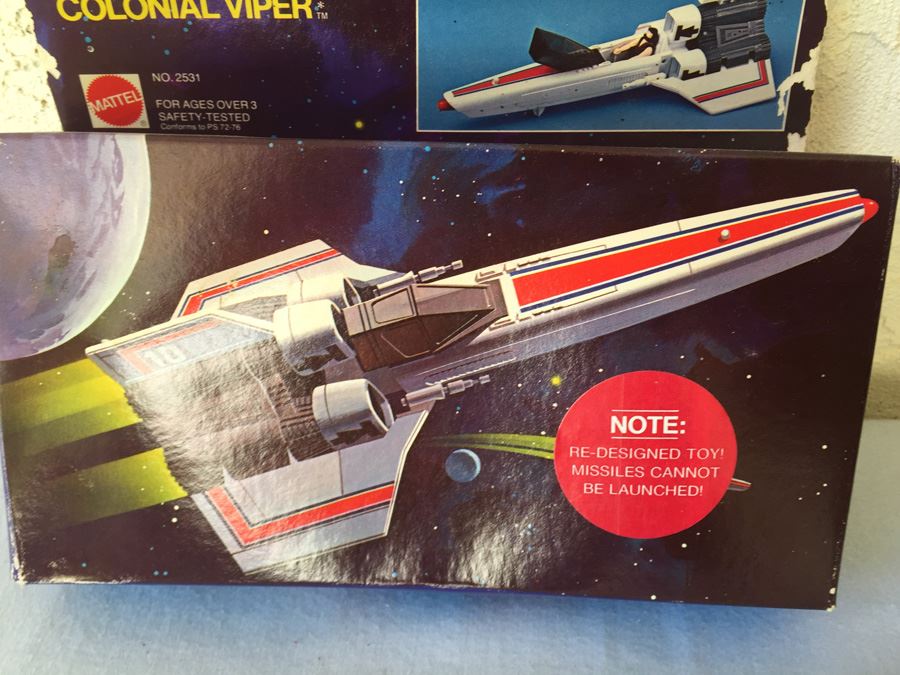 Battlestar Galatica Colonial Viper Mattel New In Box Vintage 1978 [Photo 2]