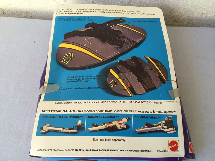 Battlestar Galatica Cylon Raider Mattel New In Box 1978 [Photo 3]