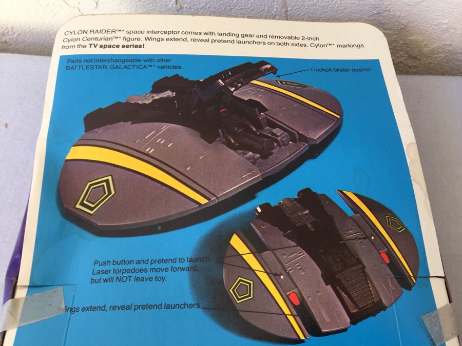 Battlestar Galatica Cylon Raider Mattel New In Box 1978 [Photo 9]